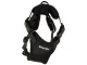 Dog Harness with Leash, Reflective, Size XL, Black