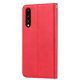 Huawei P20 2018 (EML-L29) PU Leather Wallet Book Case Cover, Red