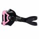 Panoramic Snorkeling Mask and Dry Top Snorkel Set, pink-black