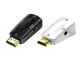 HDMI to VGA adapter with 3.5mm audio mini jack, black