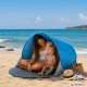 Pop-up Beach Tent with UV Protection, Blue-Grey