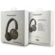 Guess Metal Logo Script Over-Ear Headphones - Brown