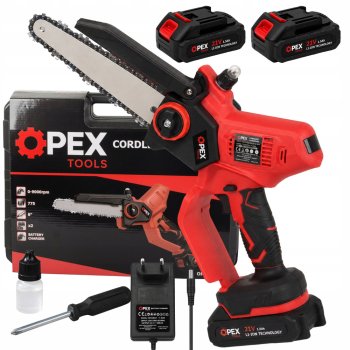 OPEX TOOLS OPX28012 Cordless Chainsaw 8" 21V 2x1.5Ah