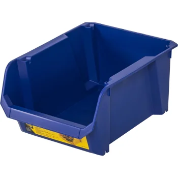 Stanley STST82743-1 Open-Front Storage Bin 4, 6.4 L, Blue