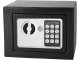 Small Electronic Safe for Home and Office with Digital Code and Key, Black