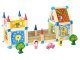 Koka konstruktors mājas būvēšanai 6in1 128 detaļas ECOTOYS