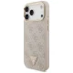 Guess 4G Triangle Logo & Big Strap Metal Buttons MagSafe Phone Case Cover iPhone 17 Pro Max - Pink