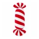 Glimz candy-shaped Christmas decoration, 60 x 30 cm, red and white
