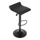 ModernHome Adjustable Bar Stool Swivel Seat Footrest Faux Leather Black