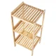 GreenBlue GB321 Bamboo Bathroom Shelf, 3 Shelves, 370x330x780mm