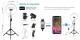 LED Ring Light 30cm with Tripod Stand up to 1.1m and Phone Clamp