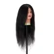 Gabbiano WZ1 Hairdressing Training Head Natural Hair, 42 cm, Black