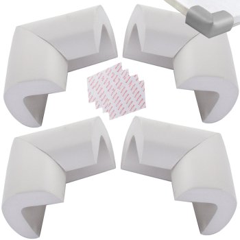 Putuplasta Stūru Aizsargi Mēbeļu Stūriem Pelēks Līmi X4 | Furniture Corner Guards For Furniture Corners Grey...