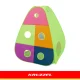 Kruzzel 5-in-1 Kids Play Tent with Tunnels and Balls