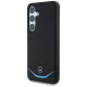 Mercedes Leather Contrasted Blue MagSafe Case for Samsung Galaxy S25, Black