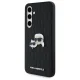 Karl Lagerfeld Samsung Galaxy S24 FE Case Monogram Karl & Choupette, Black