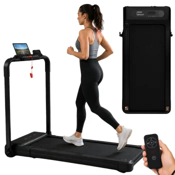 Foldable Electric Home Treadmill JK1608E-2A, 12 km/h, Black