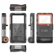 Tech-Protect IPX8 Waterproof Case for 4.7-6.7\" Smartphones, Black/Orange