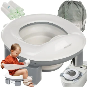 Kruzzel 25510 Foldable Travel Potty for Kids 2-in-1