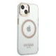 Guess Metal Outline MagSafe Case for iPhone 13 - Transparent / Gold