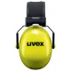 Uvex K20 HiViz Earmuffs, SNR 33 dB, Green/Black