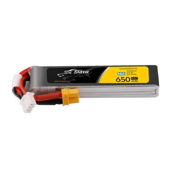 Battery LiPo Tattu 2S 650mAh 95C 7.6V HV with XT30 Long-Pack