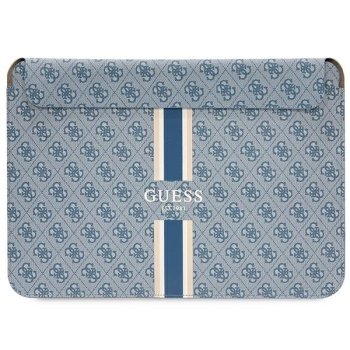 Guess 4G Printed Stripes Laptop Sleeve 16", Blue