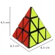 Ikonka Pyraminx Logic Game - Puzzle Cube, 9.7 cm