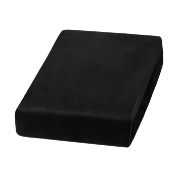 Black Velour Cosmetic Chair Cover 70x190 cm