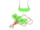 Children\'s garden board swing with adjustable ropes, up to 100 kg, green