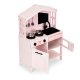 Ecotoys PLK563P Wooden Play Kitchen for Kids with Accessories