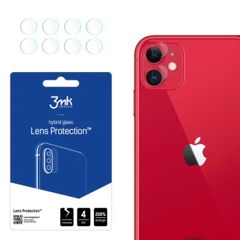 Apple iPhone 11 3MK Lens Protection Back Camera Tempered Glass Protector, 4 pcs.