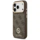Guess iPhone 17 Pro Case 4G Strass Logo MagSafe, Brown