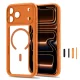 Tech-Protect MagPeak MagSafe CC Case for iPhone 18 Pro / 17 Pro, Transparent Orange