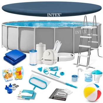 Karkasinis baseinas Intex 26756 610 x 132 cm su siurbliu ir priedais