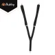 Men\'s Y-Back Suspenders Ruhhy Wide 3.5 cm Adjustable, black