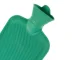 Rubber Hot Water Bottle, Heating Pad, Warmer, Water-Filled Bag 2L, Green