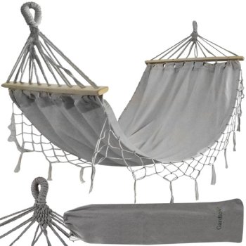 Double Garden Hammock with Spreader Bars 200x150cm 250kg Gardlov 25465