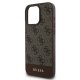 Guess 4G Bottom Stripe Phone Case Cover iPhone 16 Pro Max - brown