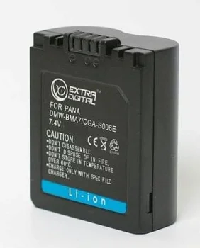 Extra Digital Battery for Panasonic CGA-S006E (7.4V 1200mAh)