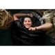 Trizand 21084 2-in-1 Camping Sleeping Bag, Black/Grey