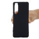 For SonySony Xperia 1 IV Liquid Silicone Phone Case Soft Cover, Black