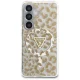 Guess IML Leopard Triangle MagSafe Case for Samsung Galaxy S26 - Brown