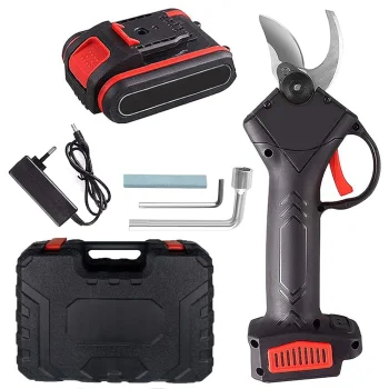 21V Cordless Electric Pruning Shears, Heavy-Duty Garden Secateurs