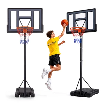 Movepro Freestanding Basketball Hoop with Adjustable Height up to 305 cm