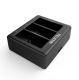 Telesin 3-Slot Charger for GoPro Hero 12 / 11 / 10 / 9, Black