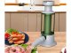 Hand sausage stuffer with 4 tips vertical spritzer machine