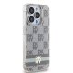 DKNY iPhone 15 Pro Max Case IML Checkered Mono Pattern MagSafe, Pink