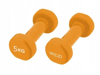 4Fizjo Classic Cast Iron Dumbbells 2 x 5 kg, Black