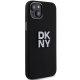 DKNY iPhone 15 / 14 / 13 Case Liquid Silicone Metal Logo, Black